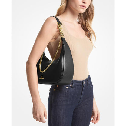 Piper Medium Leather Hobo Shoulder Bag