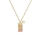 Signature Pave Tag Pendant Necklace