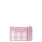 Morgan Gingham Field Printed Pvccoin Card Case Wristlet