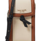 Knott Color-Blocked Pebbled Leather North/South Phone Crossbody