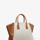 Avril Large Logo Top-Zip Satchel