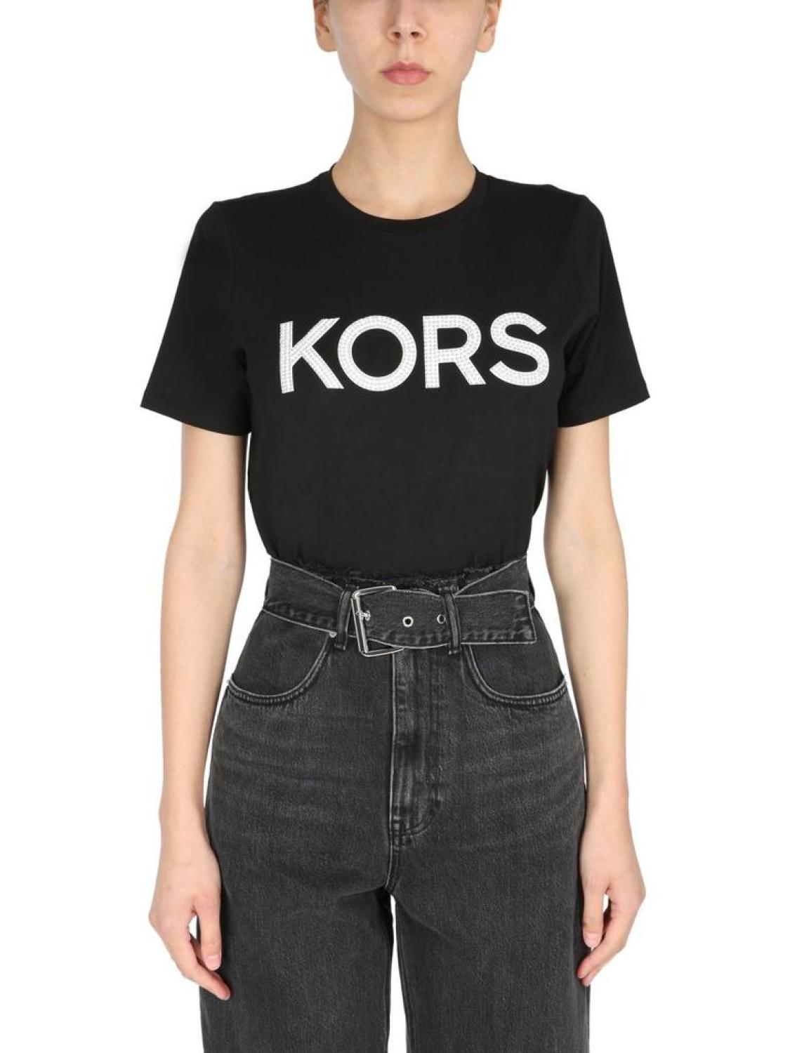 Michael Michael Kors Embellished Logo T-Shirt