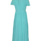 Michael Michael Kors Ribbed-Detailed Round Neck Midi Dress