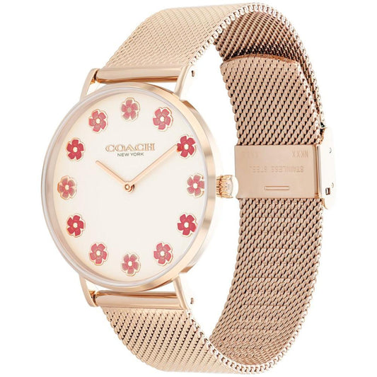 Women's Perry Quartz Rose Gold-Tone Stainless Steel Mesh Bracelet Watch 36mm