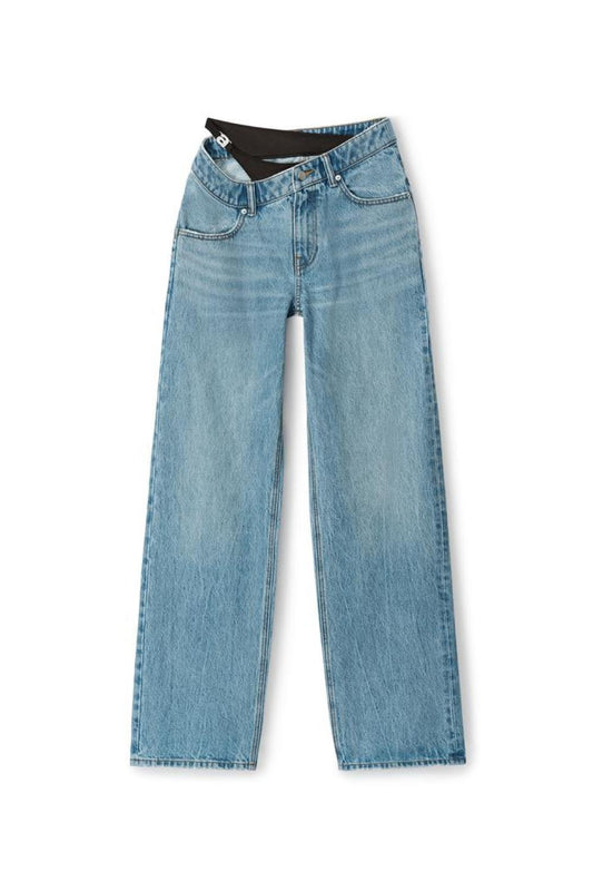 Layered Loose Jean In Denim