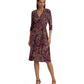 Petite Paisley Surplice Jersey Dress
