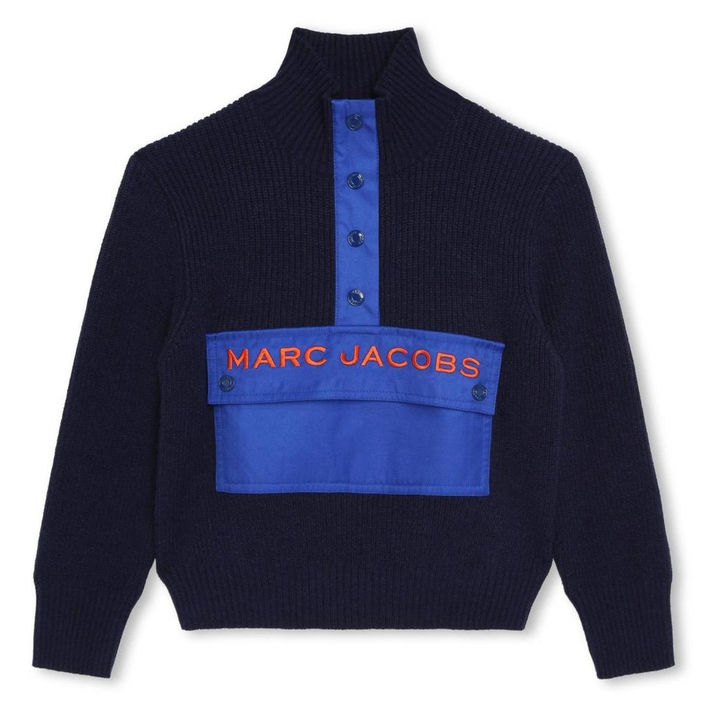 The Marc Jacobs Kids Logo Embroidered Knitted Top