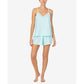 Women's Satin Camisole Tap Set with Eyelash Eye Mask