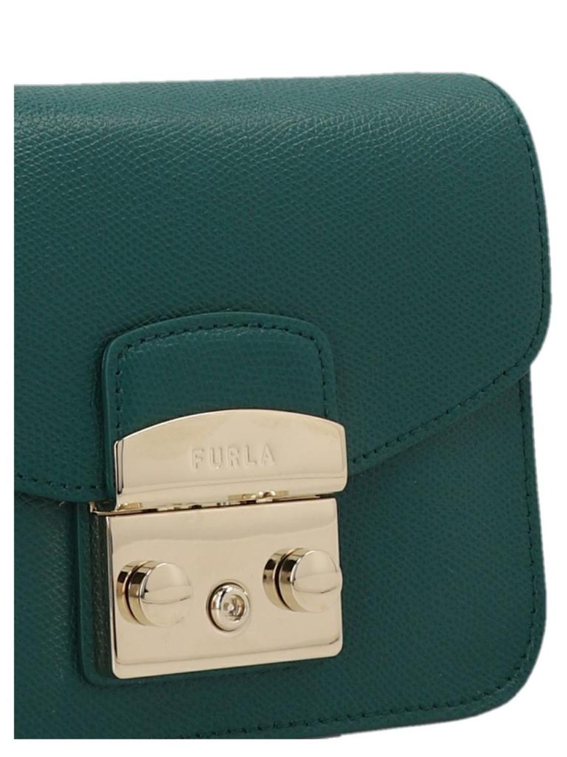 Furla Metropolis Logo-Engraved Mini Crossbody Bag