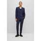 Three-piece slim-fit suit in performance-stretch fabric