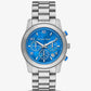 Watch Hunger Stop Oversized Runway Silver-Tone Watch
