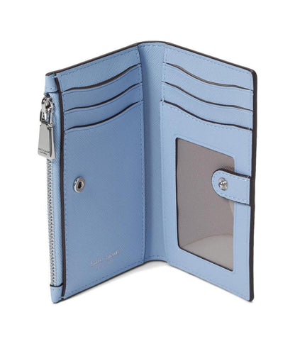 Morgan Saffiano Leather Small Slim Bifold Wallet