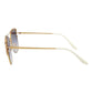 Rectangle-Frame Metal Sunglasses