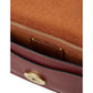Braided Leather Trim Tabby Chain Clutch