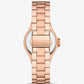 Mini Lennox Pavé Rose Gold-Tone Watch