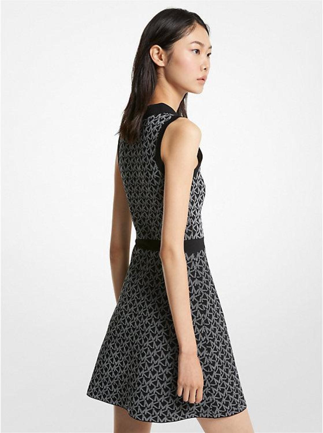 Logo Jacquard Polo Dress