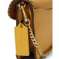 Braided Leather Trim Tabby Chain Clutch