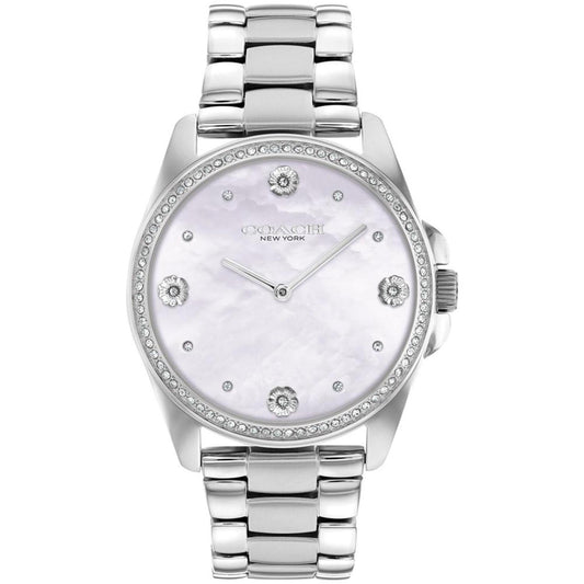 Women's Greyson Quartz Silver-Tone Stainless Steel Bracelet Watch 36mm