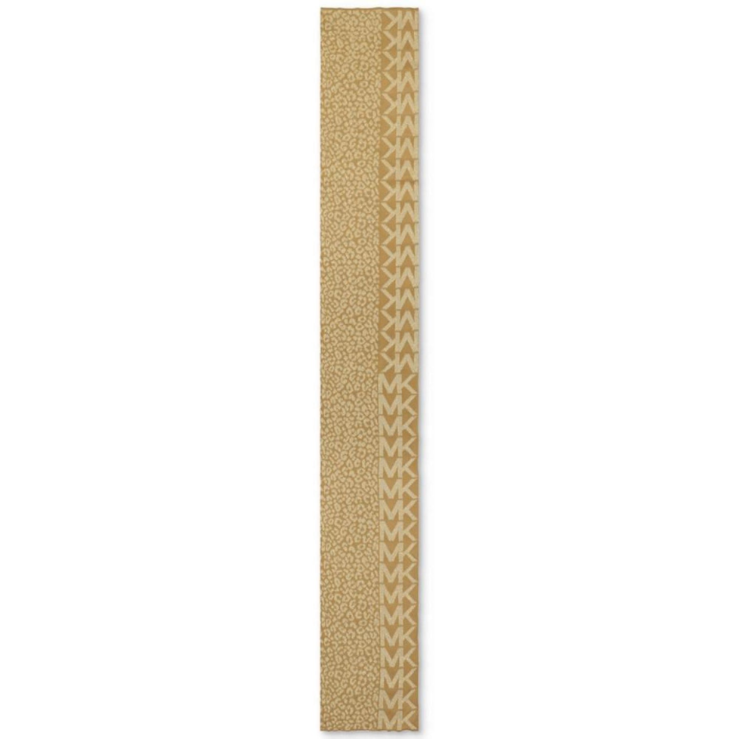 Logo Metallic Leopard Scarf