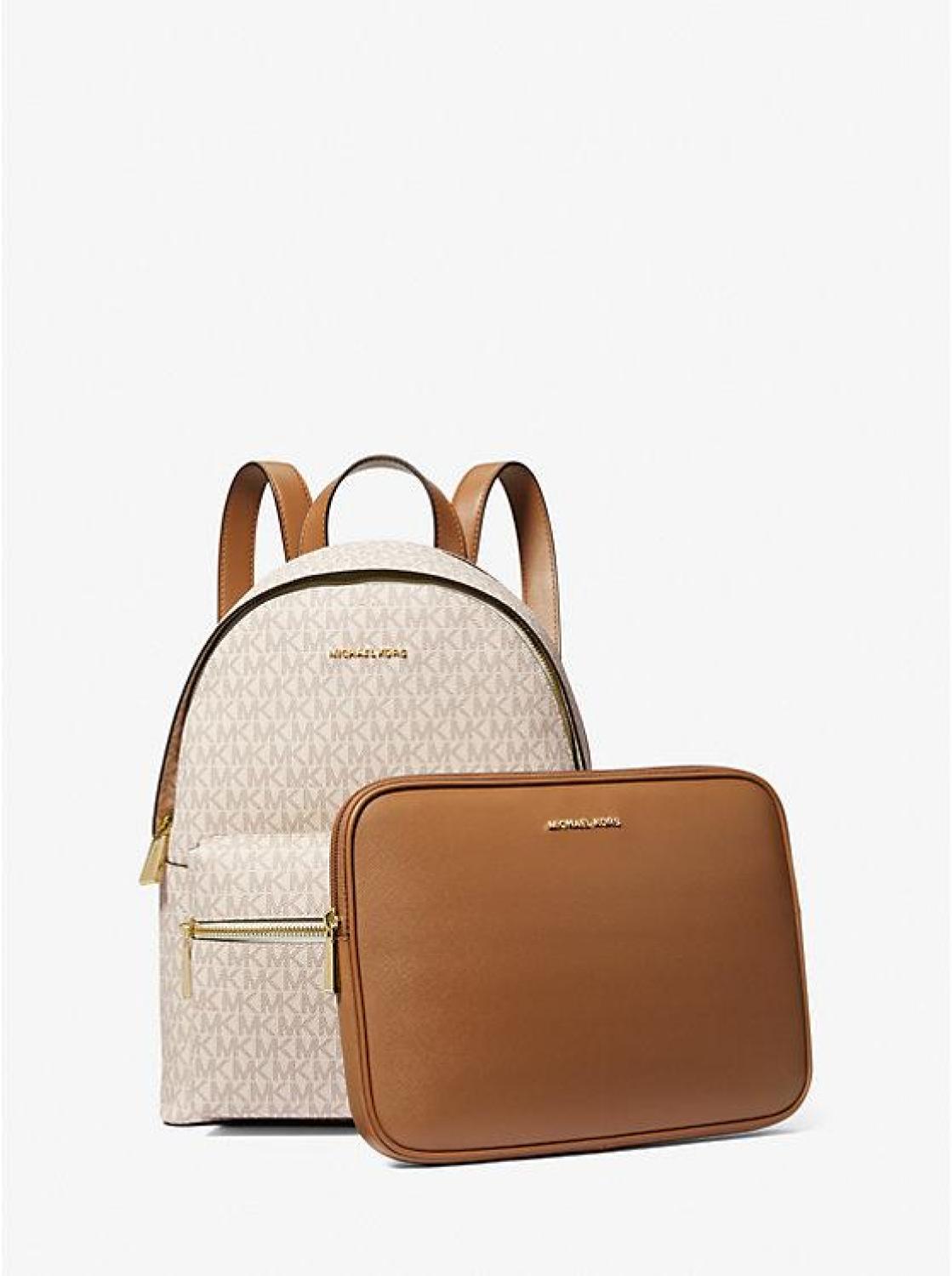 Sally Medium  2-In-1 Logo and Faux Leather Backpack