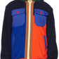 Kids Multicolor Paneled Zip-Up Hoodie