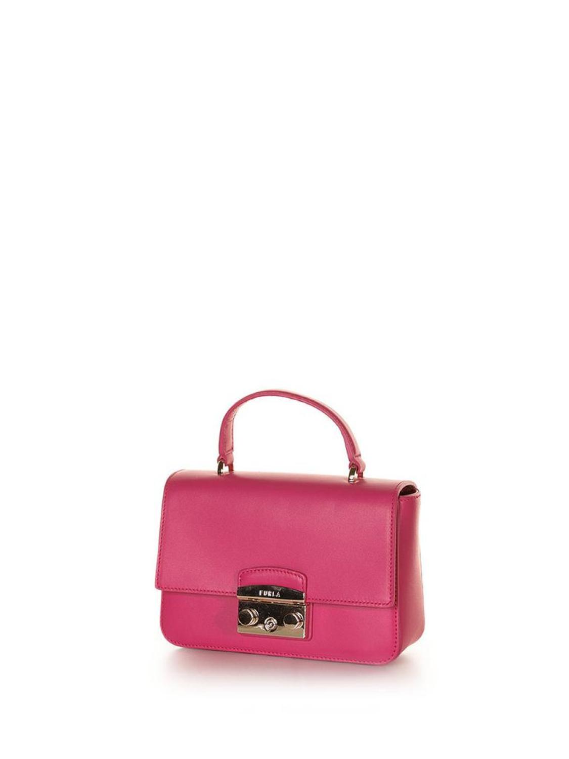 Furla Metropolis Push-Lock Detailed Mini Top Handle Bag