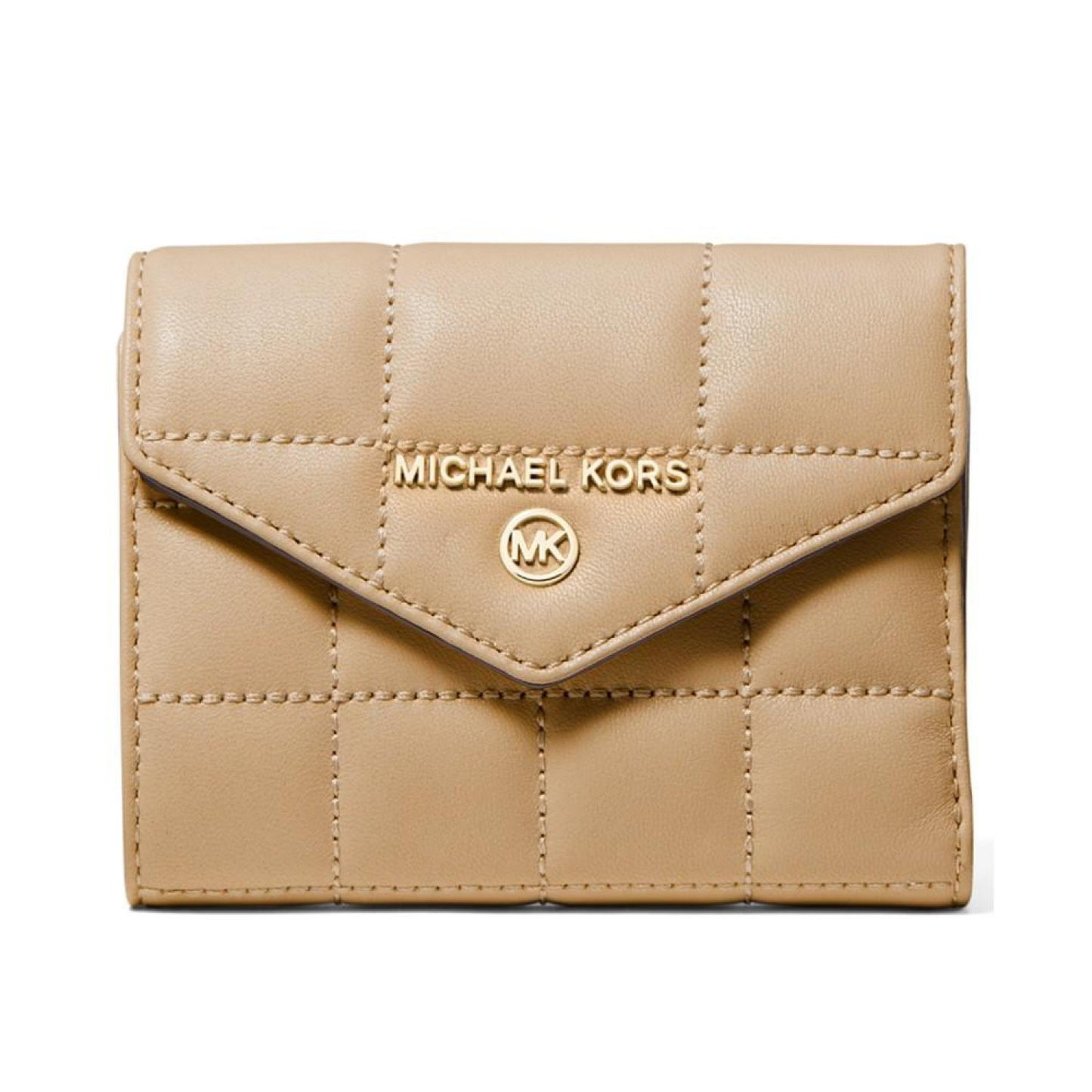 Jet Set Charm Leather Envelope Trifold Wallet