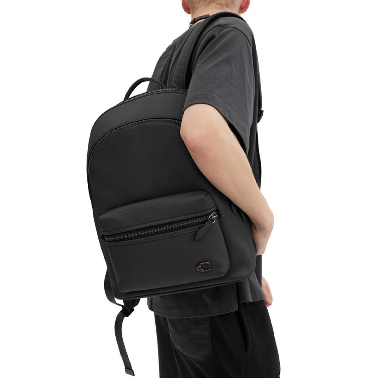 Men's Charter Pebble Leather Backpack