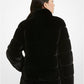 Quilted Faux Fur Coat