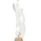 CHLOE Medium Nile gold bangle bracelet handle taupe leather saddle bag