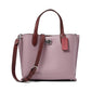 Color-Block Leather Willow Tote 24