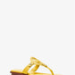 Aubrey Cutout Leather T-Strap Sandal