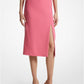 Crepe Slit Pencil Skirt