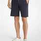 Ribbed Cotton Blend Shorts