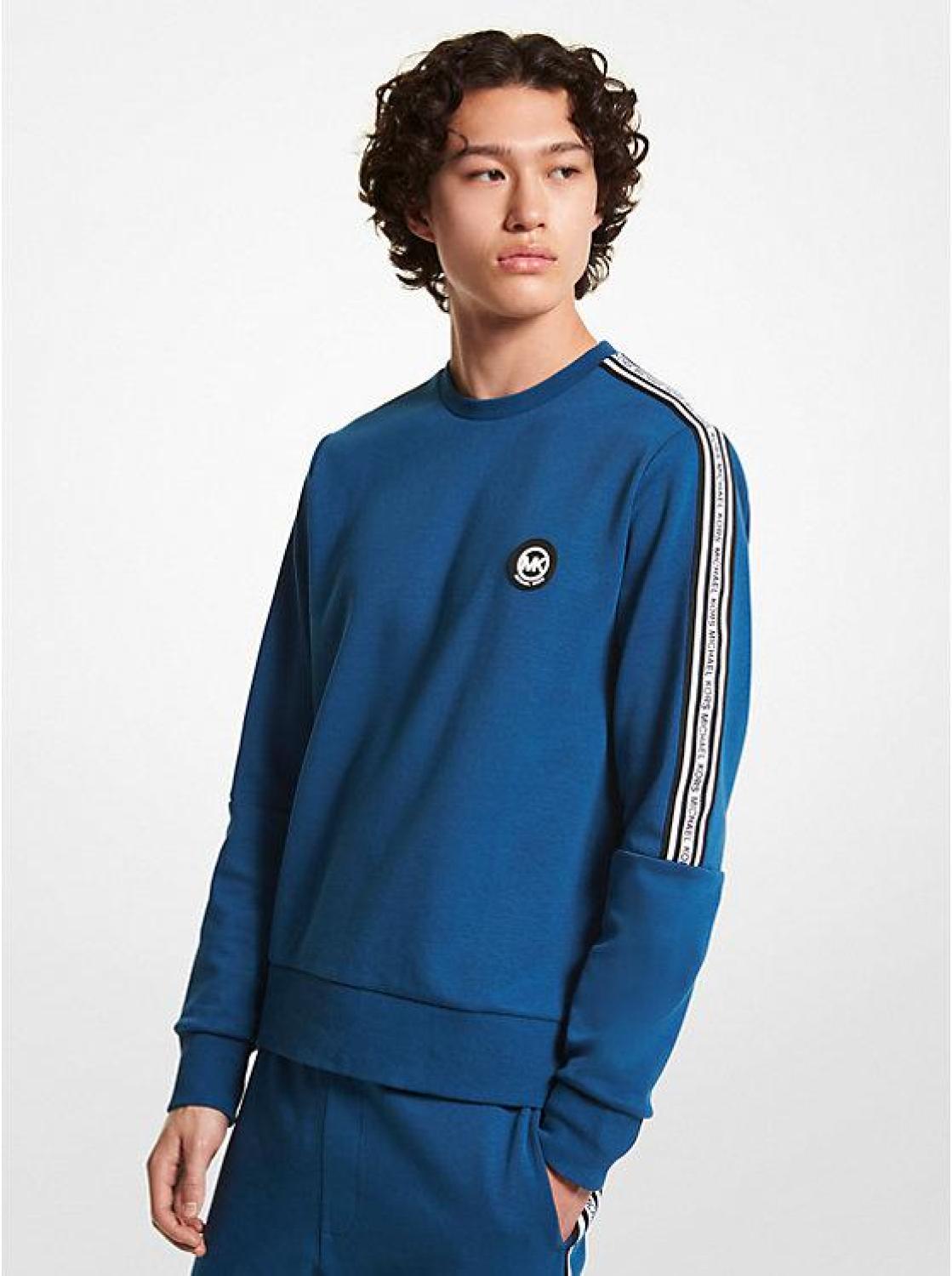 Logo Tape Cotton Blend Sweatshirt