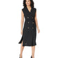 Drapey Crepe Trench Dress