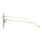 Square-Frame Metal Sunglasses