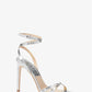 Chrissy Metallic Python Embossed Leather Sandal