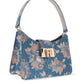 Furla Floral Patterned Logo Engraved Tote Bag