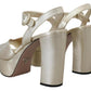 Prada Nappa Leather Sandals Ankle Strap Heels Women's Shoes