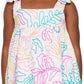 Kids White Embroidered Tank Top