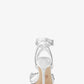Asha Embellished Snake Embossed Leather Sandal