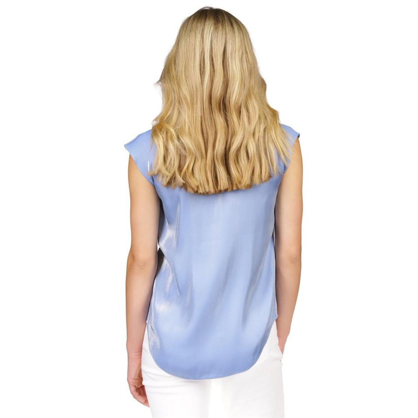 Women's Iridescent Pleated Top