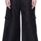 Black 'The Wide Leg' Cargo Pants