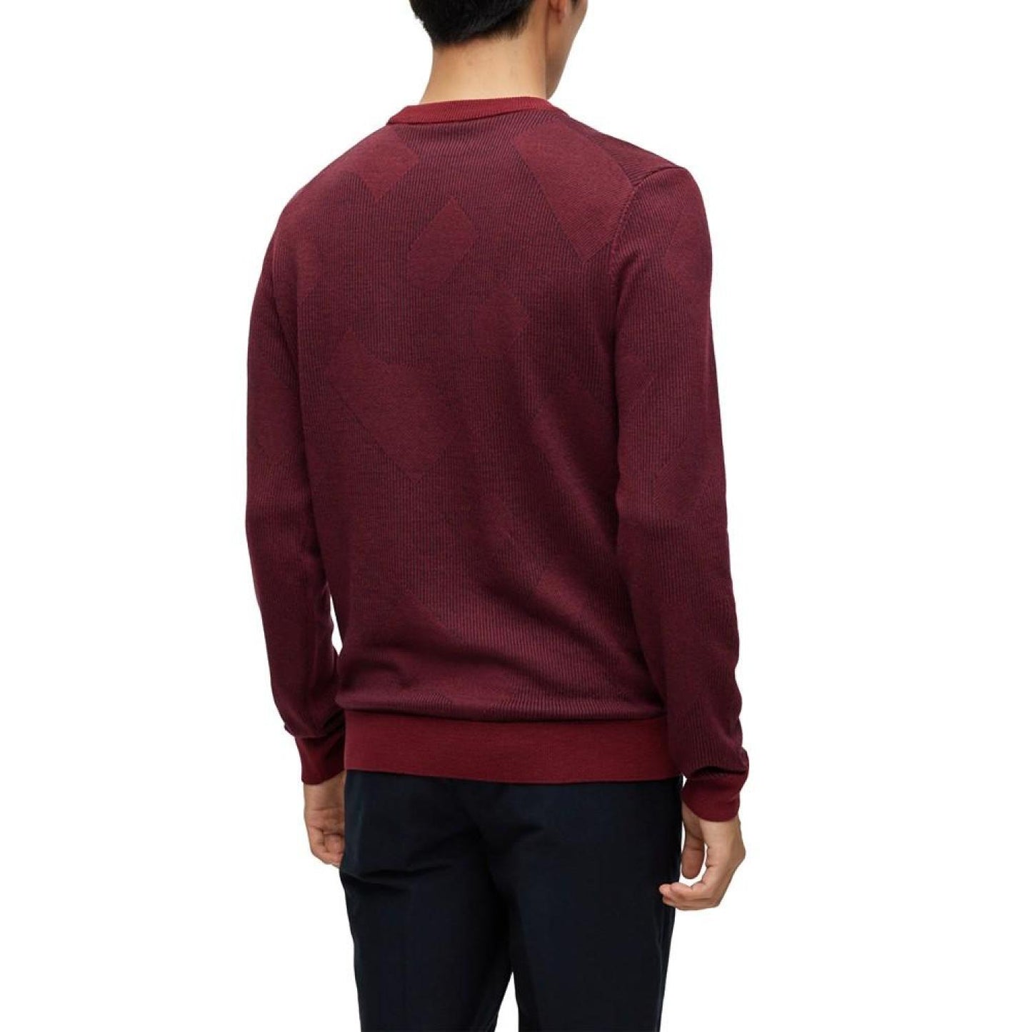 Men's Two-Tone Monogram Sweater