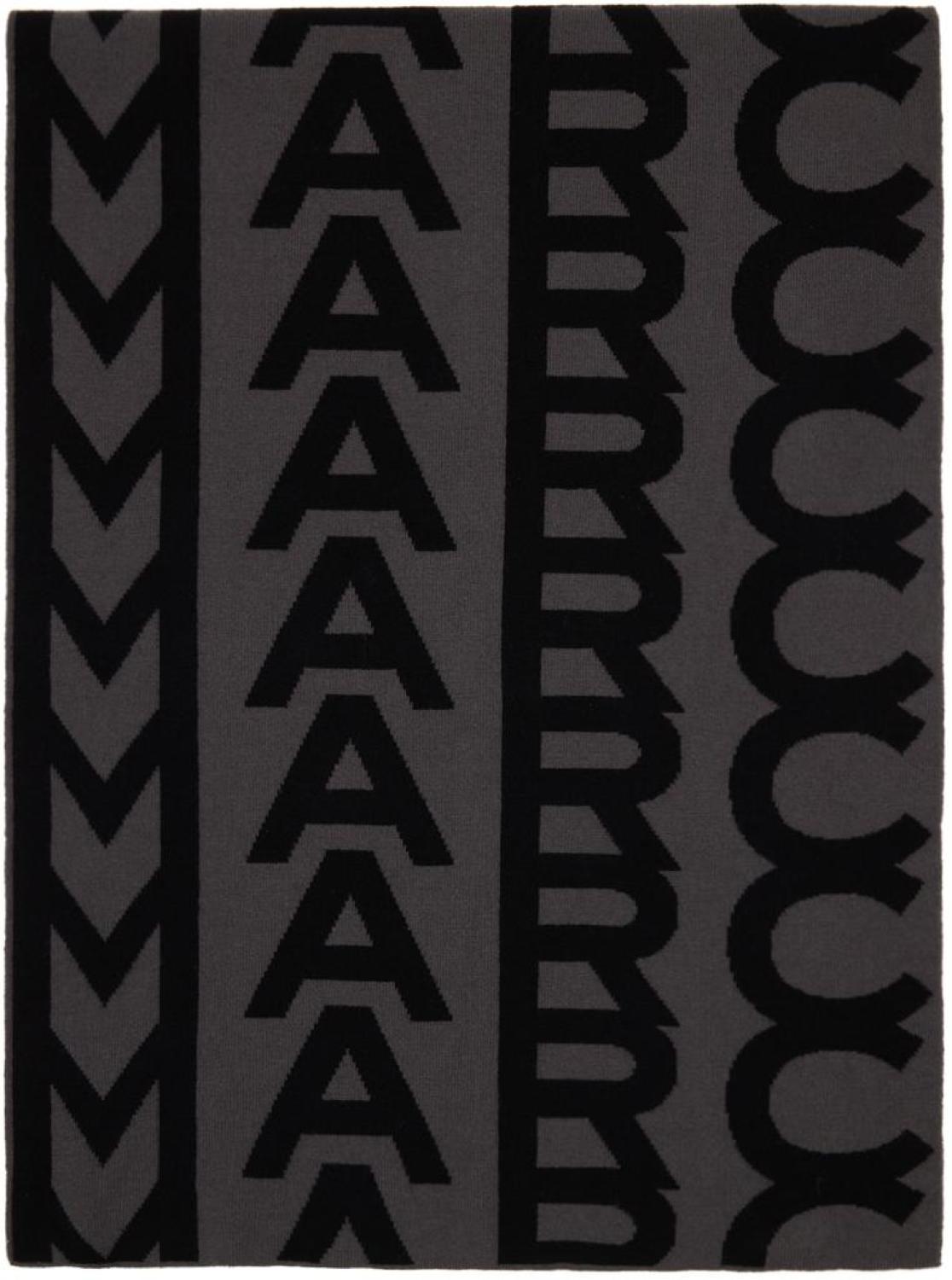 Black & Gray Monogram Knit