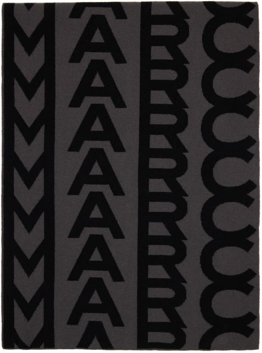 Black & Gray Monogram Knit