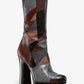 Emmy Patchwork Leather Platform Boot