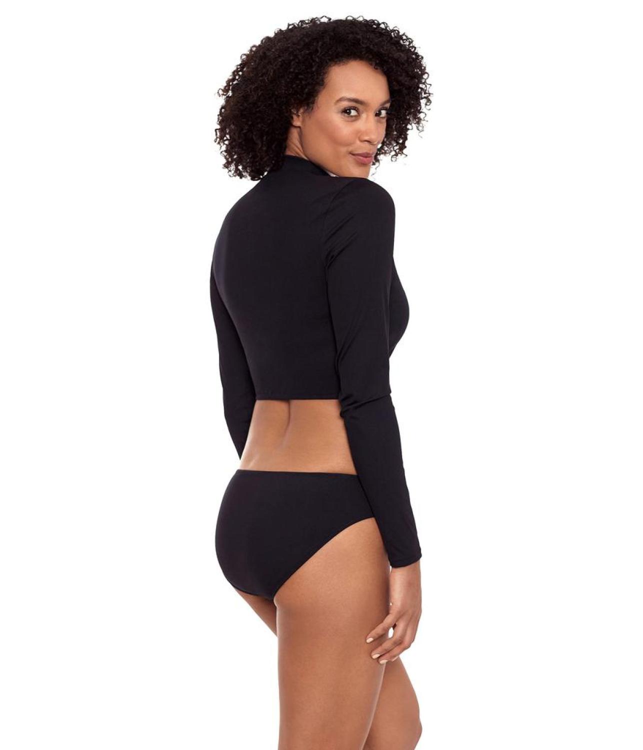 Rib Solids Button Side Tab Hipster