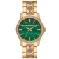 Women's Runway Quartz Three-Hand Gold-Tone Stainless Steel Watch 38mm
